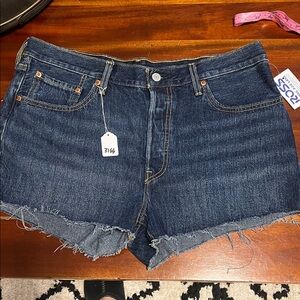 Levi's Deep Indigo Jean Shorts